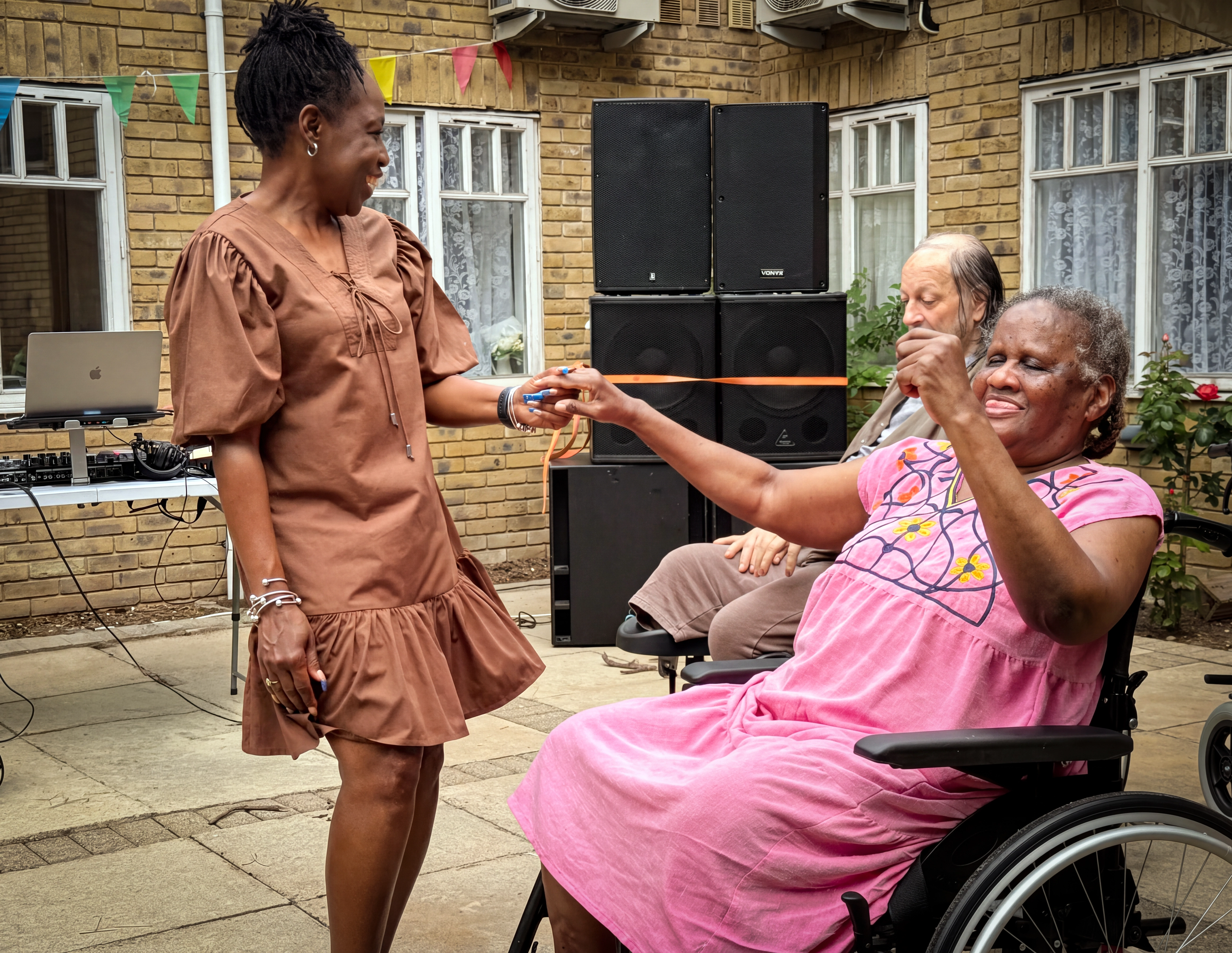 Visual and hearing impairment support at Abbey Uplands Care Home